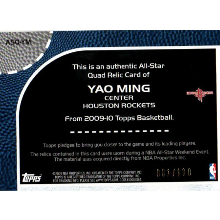 YAO MING - ROCKETS / ALL STAR WEST