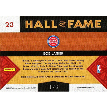 BOB LANIER - PISTONS - KARTA NBA