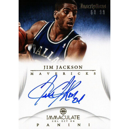 JIM JACKSON - MAVERICKS - KARTA NBA - KARTA Z AUTOGRAFEM