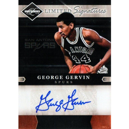 GEORGE GERVIN - SPURS - KARTA NBA - KARTA Z AUTOGRAFEM