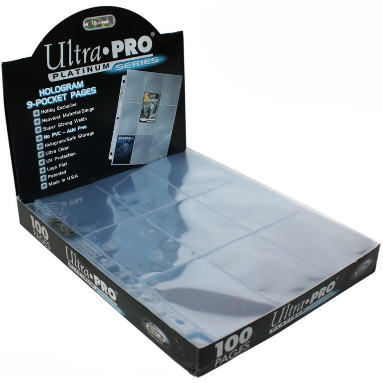 1 SZT. STRONA DO SEGREGATORA / 9 POCKET ULTRA PRO "PLATINUM" HOLOGRAM PAGES