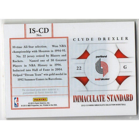 CLYDE DREXLER - BLAZERS - KARTA NBA