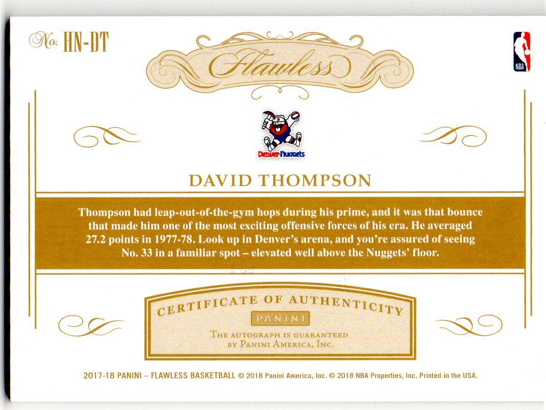 Denver Nuggets A to Z: David Thompson